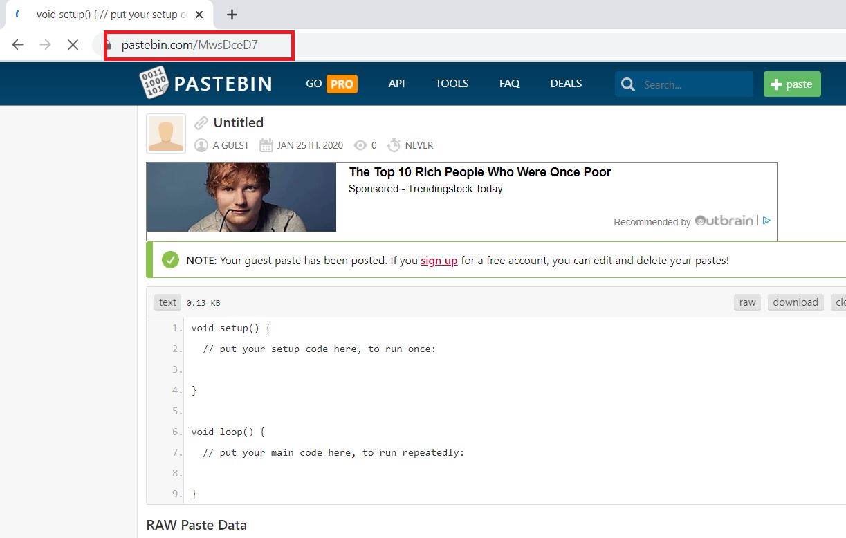 Need Help Using Pastebin