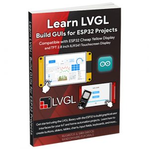 Learn LVGL Build GUIs for ESP32 Projects eBook cover square