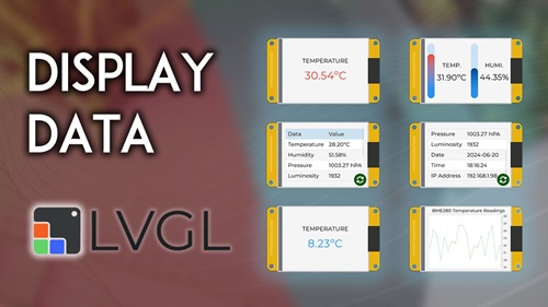 Learn LVGL Creating GUIs for the ESP32 eBook Module 3 Display Data