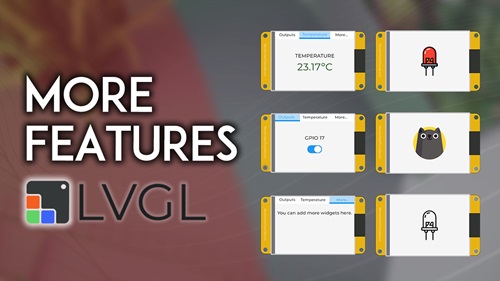 Learn LVGL Creating GUIs for the ESP32 eBook Module 7 More Features Other Widgets