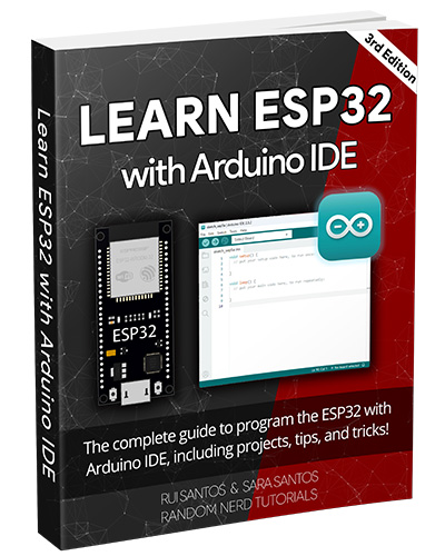 Learn ESP32 with Arduino IDE eBook 3rd edition cover image