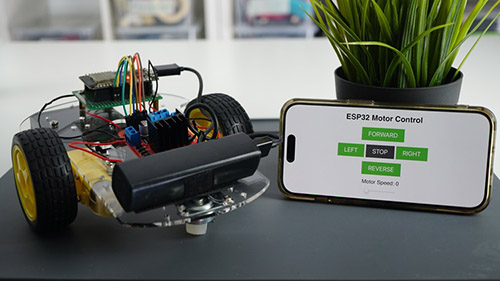 Learn ESP32 with Arduino IDE eBook Project 2 Car Robot